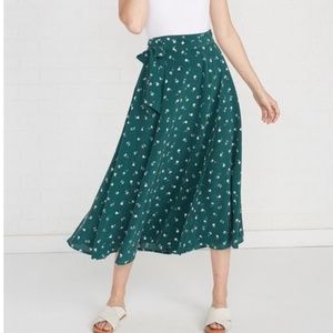 Amour Vert Flora Midi Wrap Shirt, size small